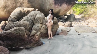 Indian Model Amesha 2 Solo Outdoor Bikini Shoot Showing Boobs And Nude Body App Content
