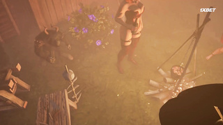 Жуткий сезон, неделя 5 Мускулистая демонесса трахается с двумя бесами 5 сезон 1 серия