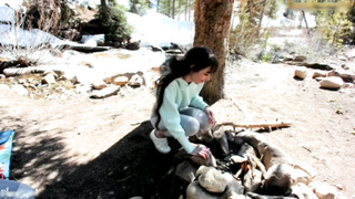 Una sorpresa de papa durante la acampada sub.