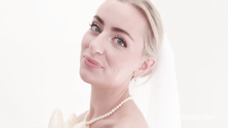 Beautiful bride blonde