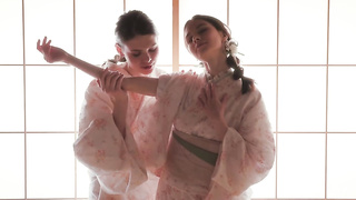 Leona Mia and Kinsley White - Geishas