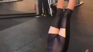 Nina dobrev pussy workout