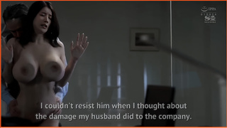 Big titty secretary gets licked and fucked by boss/father-in-law