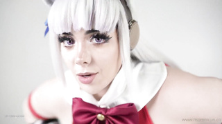 Momokun cosplay Gold Ship dildo horse