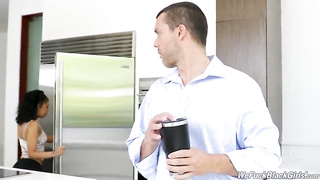 Sex with young ebony girl step daughter Jeni Angel