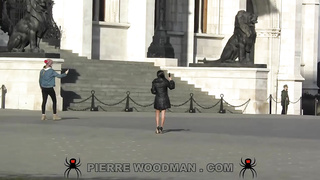 Cristina Miller first time public pickup & DP threesome