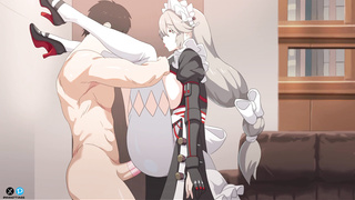 Maidgirl RIna Asked To Stay