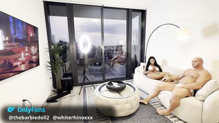 Trans Bombshell BarbieDoll & White Rhino: Sensational Hookup