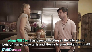 Big ass stepmom agrees to share bed with stepson Angel Cruz  Sarah Black (720)