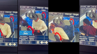 Indian Couple In Rapid Train