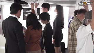 [JUR-171] “Don’t finish yet…” My female boss seduces me on the train with whispered orgasm control M