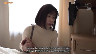 [SONE-024] A poor wife’s secret part-time job in a uniform that makes her big breasts pop out