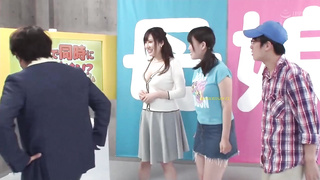 StepMother And StepDaughter Simultaneous Gameshow Competition [Decensored] (720)