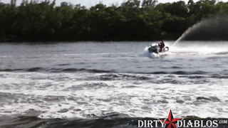 Sexy Christy Mack fuck on the boat