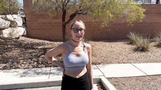 Crystal Clark - Sexy fit neighbor sucks a college student's cock sub