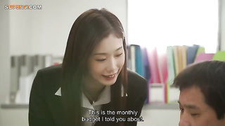 [ADN-455] Saliva mingles in a secret room kissing president’s office – An Komatsu