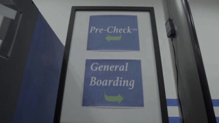 Soaked Panty Slutting In The Security Line Scarlett Alexis