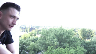 Sandra Polish girl, huge naturals, Balcony sextape