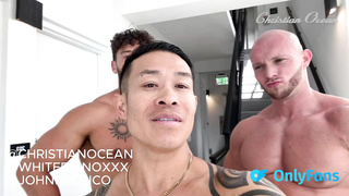 Christian Ocean and John Bronco Share White Rhino in Wild Threesome