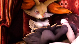 Braixen Pokemon Foot job 3D 2019