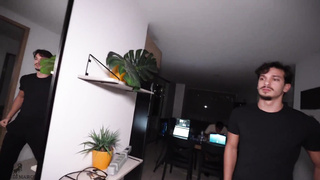 My friend invites me to his room to fuck his 18 year old Colombian friend