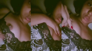 Bangladeshi private university hoe Rukaiya Binte Harun playing with her nipples