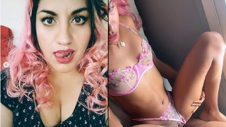 DannaDanger - Cogiendo hasta el amanecer con mis Tanga y Bra rosa