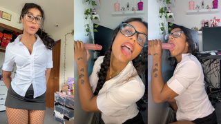 Trulyissa sucks her boss cosplay