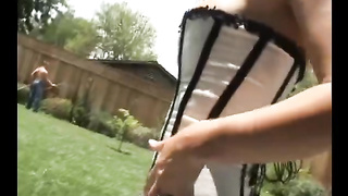 Gardener anal fuck the housewife