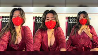 88pink mahroon nighty sexy dirty talk Nepali Randi bhabhi part 1