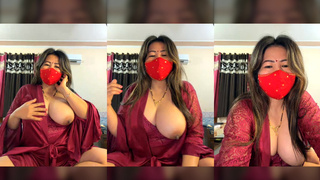 88pink one boobs open in wine nighty nepali randi bhabhi part 2