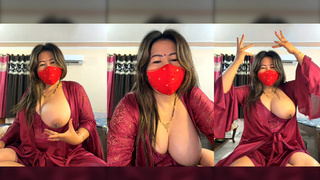 88pink one boobs open show dark red nighty nepali randi bhabhi part 3