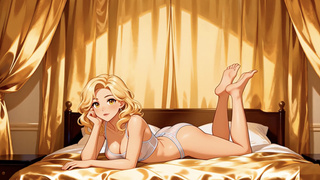 Hentai Blonde Mature Neighbor invites me her place JOI Anime Voiced ASMR