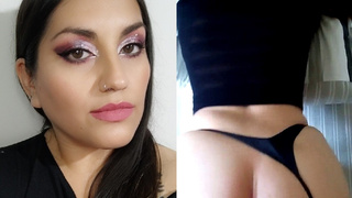 Cogida con mi Tanga negra me estan dando por detras muy rico