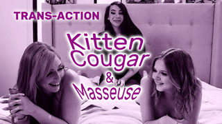Kasey Kei, Coco Lovelock, Lauren Phillips TRANS-ACTION KITTEN COUGAR & MASSEUSE
