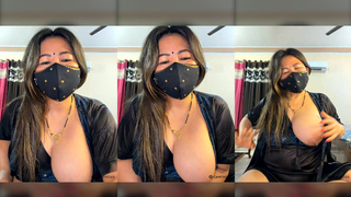 88pink black nighty one boobs open Nepali Randi bhabhi part 5