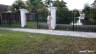 Alana Rose, hits the bus