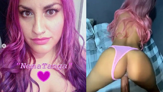 DannaDanger: Cogiendome con mi Calzoncito rosa me mete su Vergota