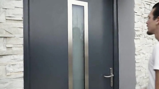 Rubia grandes tetas con el padre del novio