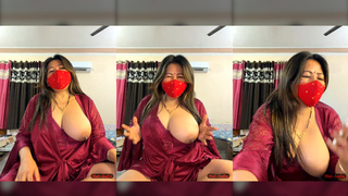 88pink red nighty one boobs open Nepali Randi bhabhi part 2