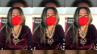 88pink Mahroon dress sexy dirty talk Nepali Randi bhabhi