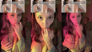 peach_jodie Jodie Peach licking her fingers moaning