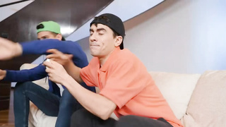 helping hands on her big tits