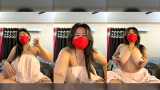 88pink white dress two big boobs show nepali randi bhabhi part 2