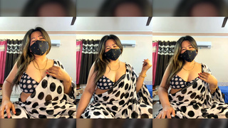 88pink white saree nepali Randi bhabhi part 6