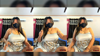 88pink light blue dress 26 feb night dirty talk Nepali Randi bhabhi