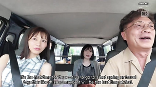 [SNOS-076] A family hot spring trip of discomfort and pleasure made to cum by stepdad right next to 2 video