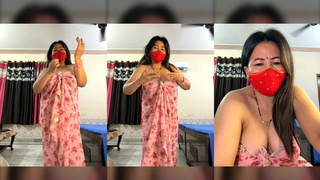 88pink pink flowers dress sexy dance nepali randi bhabhi part 6