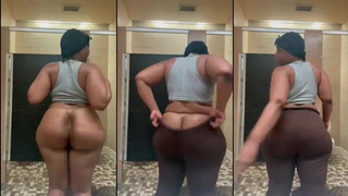 Caught clapping ass in public bathroom