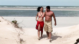 On an island two perverted couples fuck in an amateur beach house